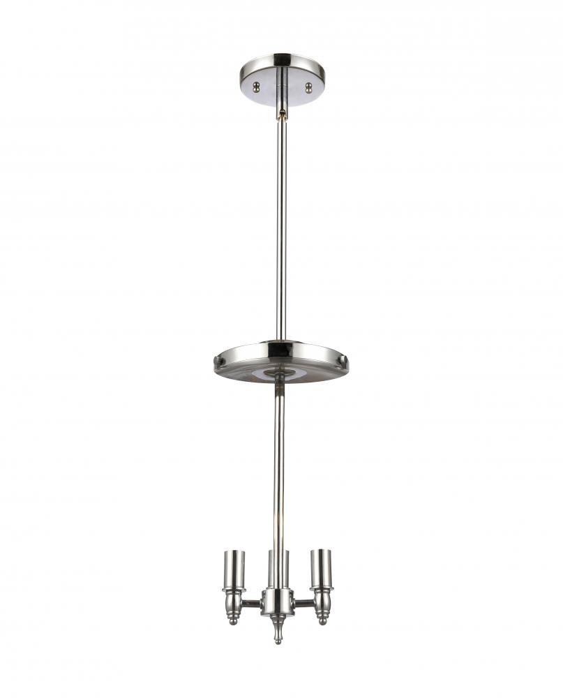 Lake Placid - 3 Light - 16 inch - Polished Chrome - Pendant