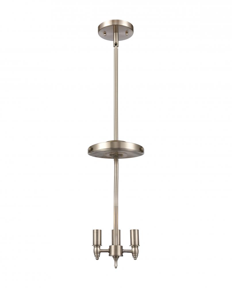 Lake Placid - 3 Light - 16 inch - Satin Nickel - Pendant