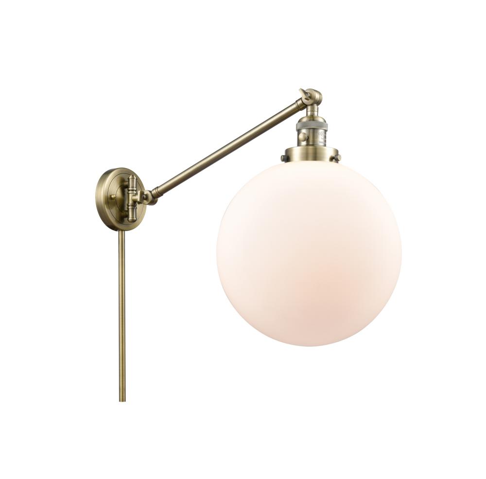 Beacon - 1 Light - 12 inch - Antique Brass -Adjustable Swing Arm