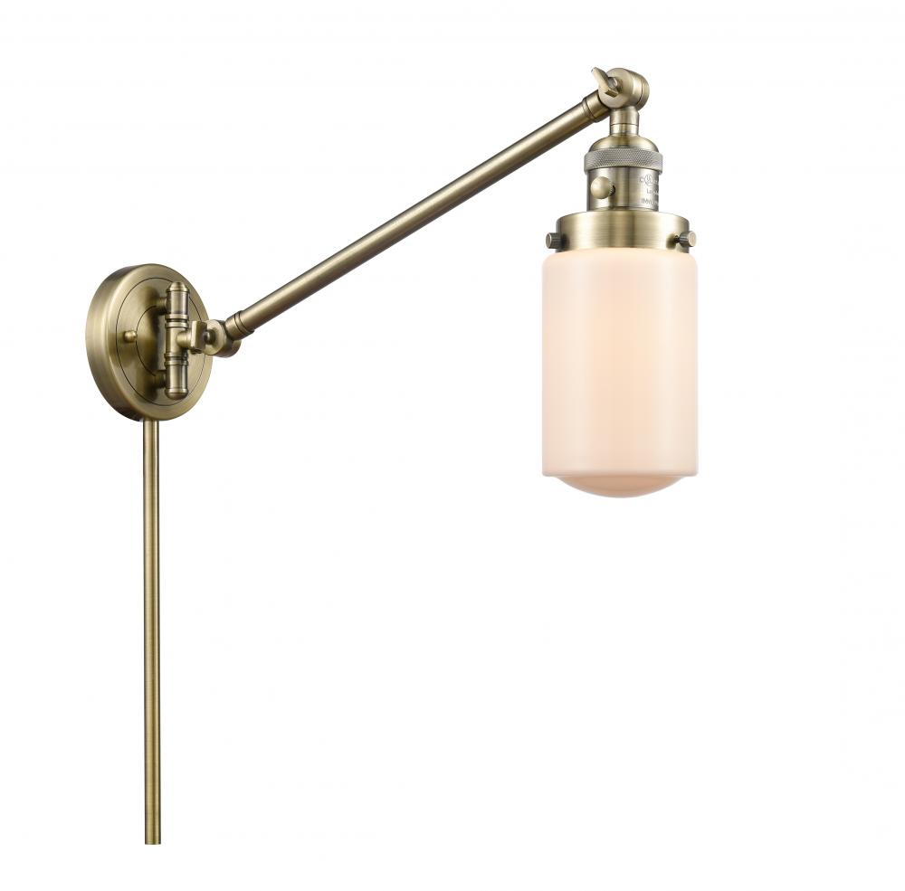 Dover - 1 Light - 5 inch - Antique Brass -Adjustable Swing Arm