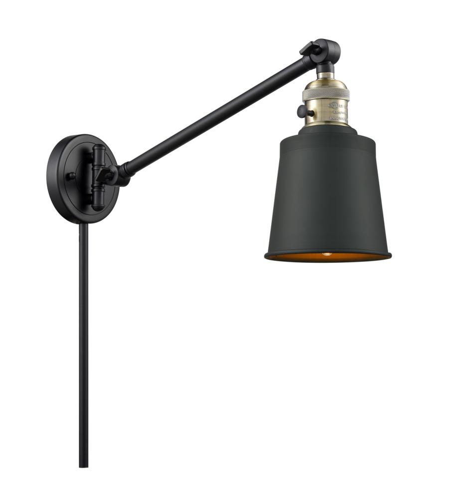 Addison - 1 Light - 8 inch - Black Antique Brass -Adjustable Swing Arm