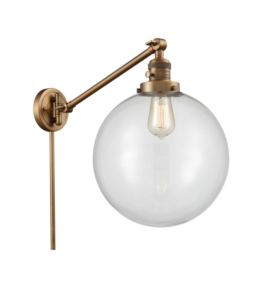 Beacon - 1 Light - 12 inch - Brushed Brass -Adjustable Swing Arm
