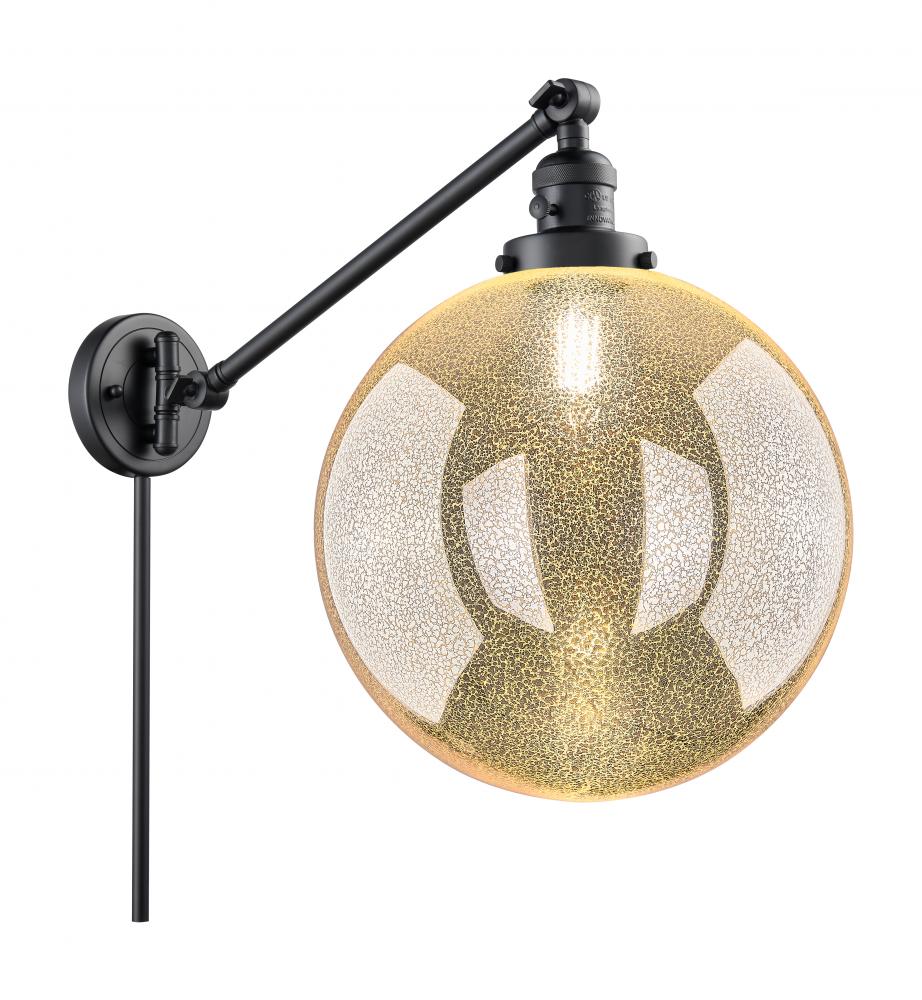 Beacon - 1 Light - 12 inch - Matte Black -Adjustable Swing Arm