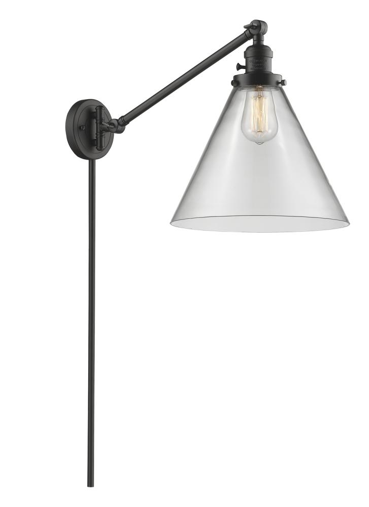 Cone - 1 Light - 12 inch - Oil Rubbed Bronze -Adjustable Swing Arm