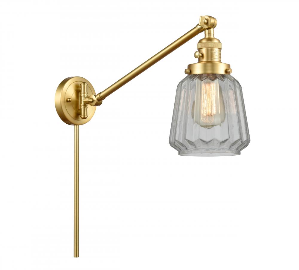 Chatham - 1 Light - 8 inch - Satin Gold -Adjustable Swing Arm