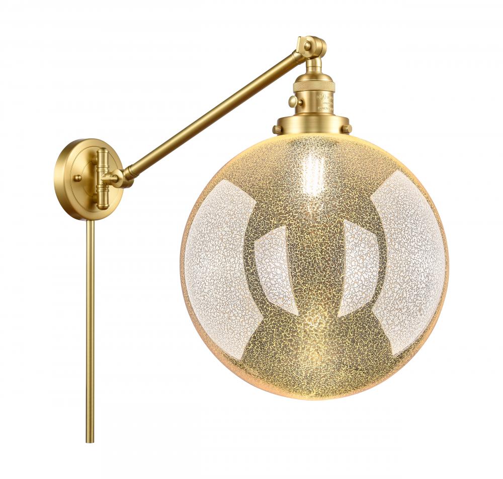 Beacon - 1 Light - 12 inch - Satin Gold -Adjustable Swing Arm
