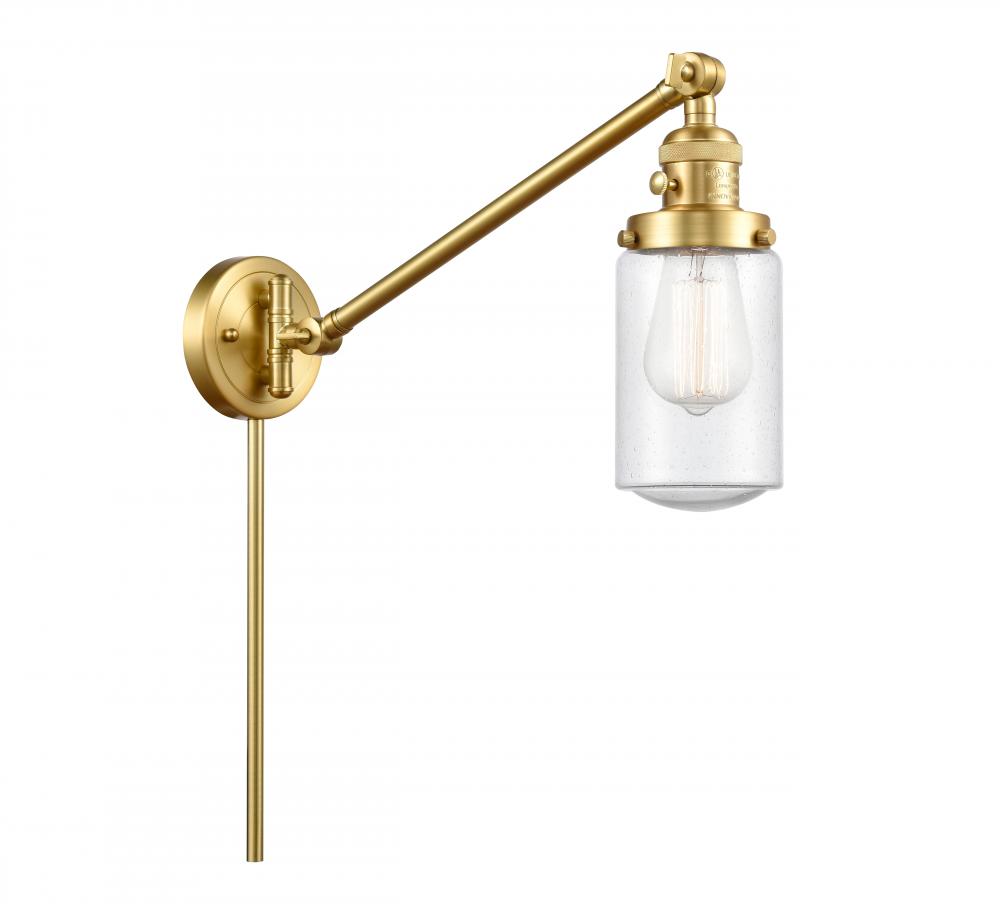 Dover - 1 Light - 5 inch - Satin Gold -Adjustable Swing Arm