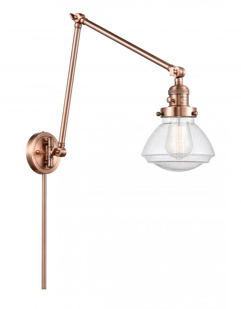 Olean - 1 Light - 9 inch - Antique Copper -Adjustable Swing Arm