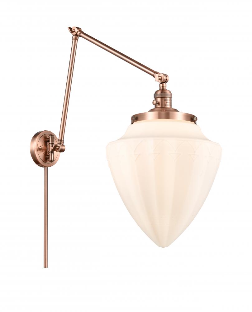 Bullet - 1 Light - 12 inch - Antique Copper -Adjustable Swing Arm