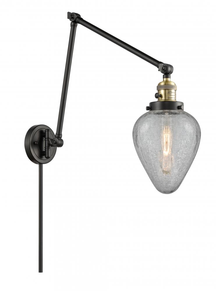 Geneseo - 1 Light - 8 inch - Black Antique Brass -Adjustable Swing Arm