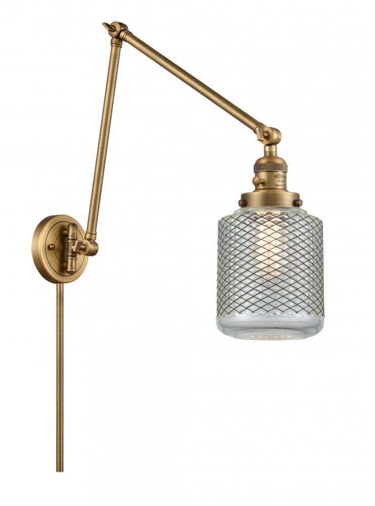 Stanton - 1 Light - 6 inch - Brushed Brass -Adjustable Swing Arm