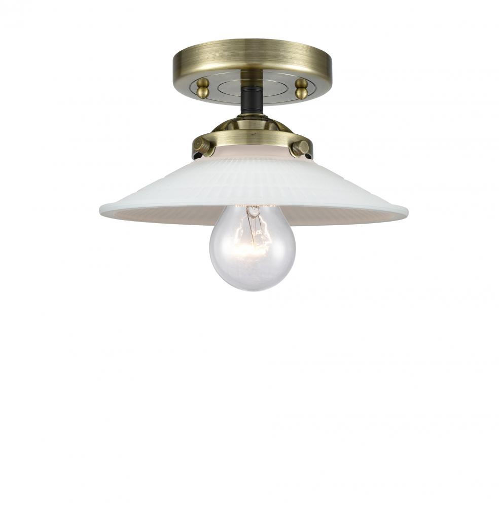 Halophane 1 Light Semi-Flush Mount