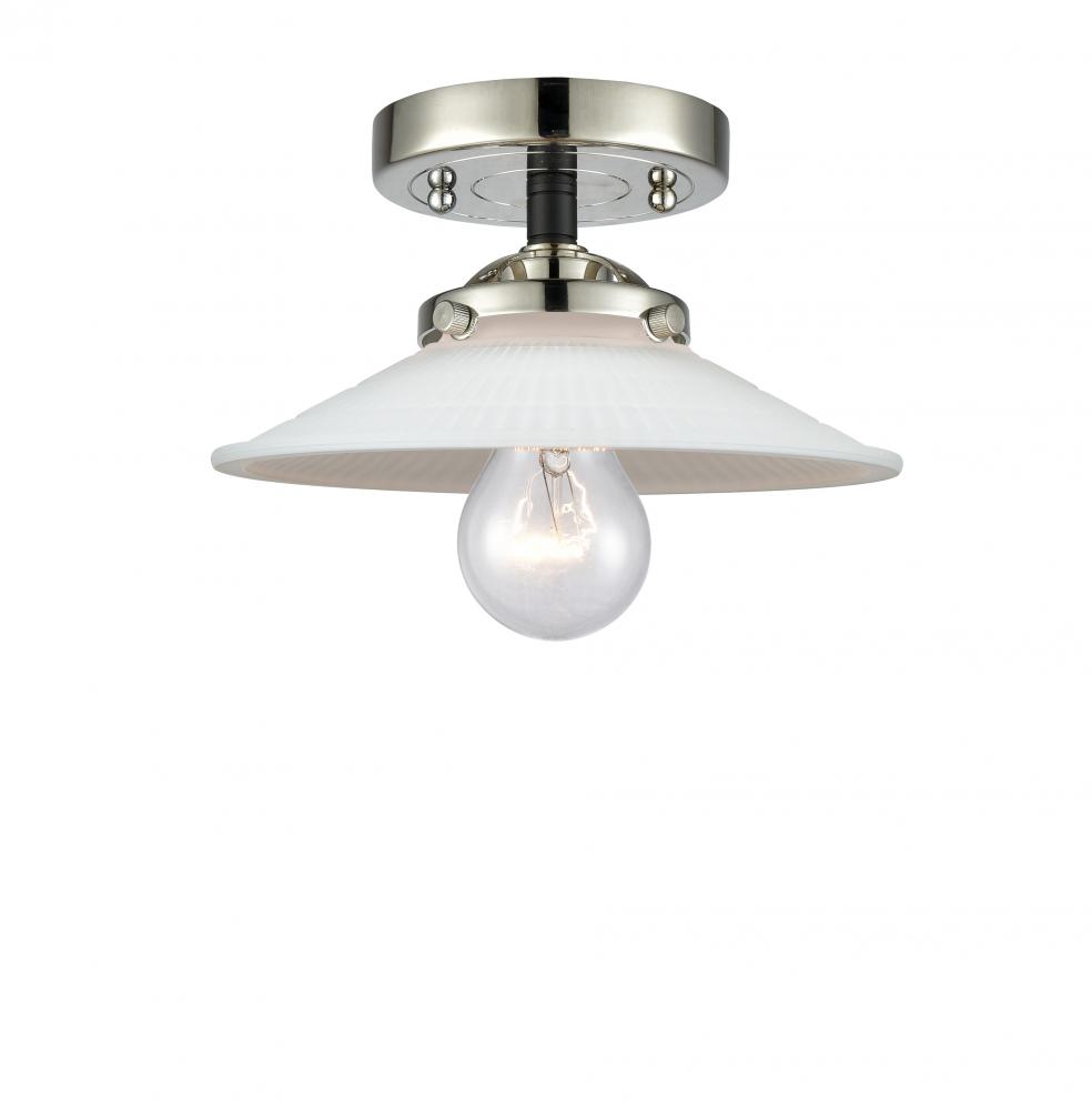 Halophane 1 Light Semi-Flush Mount