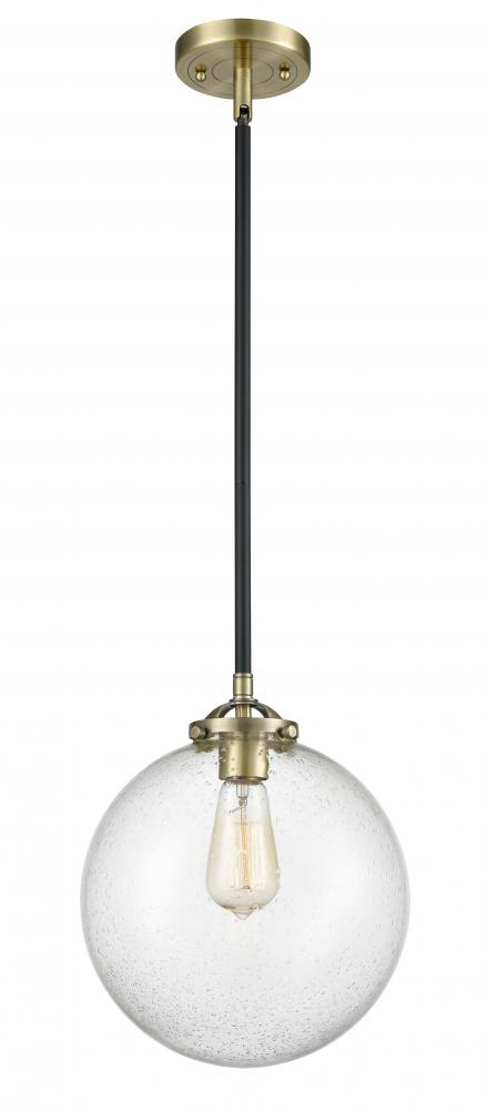 Beacon - 1 Light - 10 inch - Black Antique Brass - Stem hung - Mini Pendant