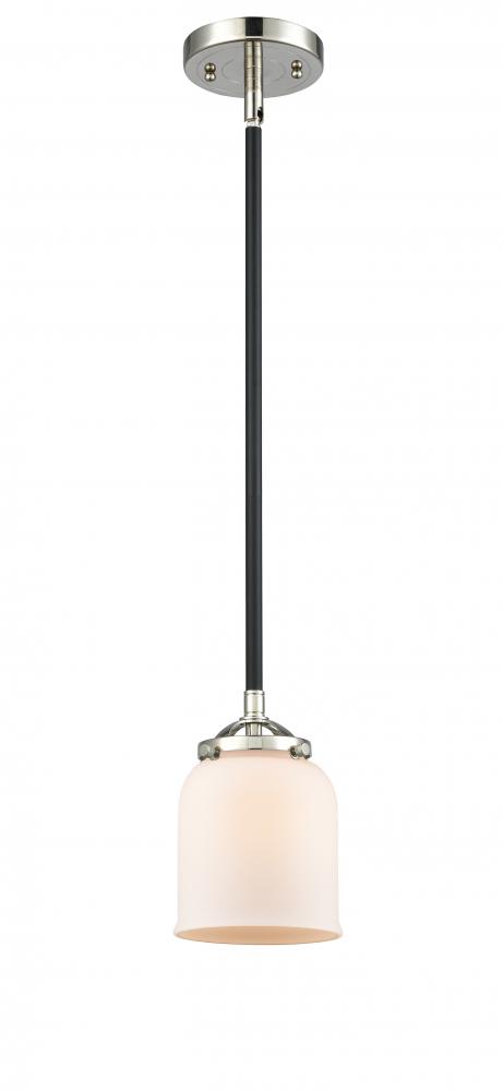 Bell - 1 Light - 5 inch - Black Polished Nickel - Stem hung - Mini Pendant