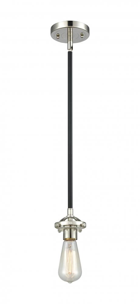 Beacon - 1 Light - 6 inch - Black Polished Nickel - Stem hung - Mini Pendant