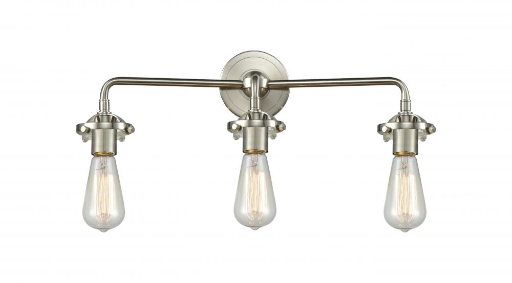 Beacon - 3 Light - 24 inch - Brushed Satin Nickel - Bath Vanity Light
