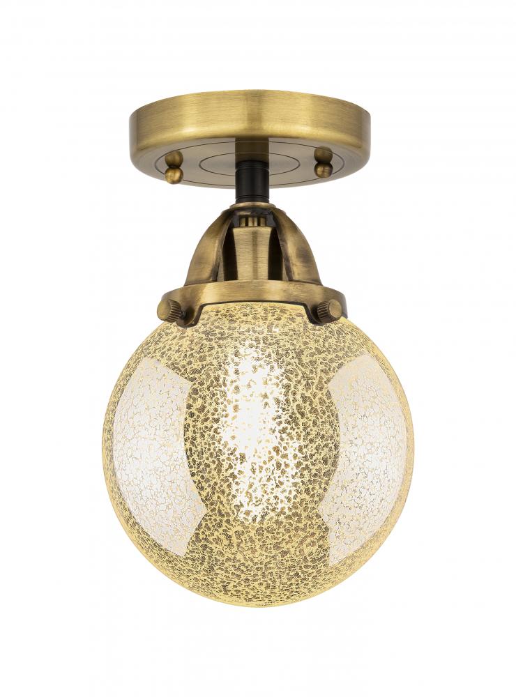 Beacon - 1 Light - 6 inch - Black Antique Brass - Semi-Flush Mount