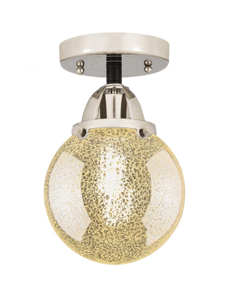 Beacon - 1 Light - 6 inch - Black Polished Nickel - Semi-Flush Mount