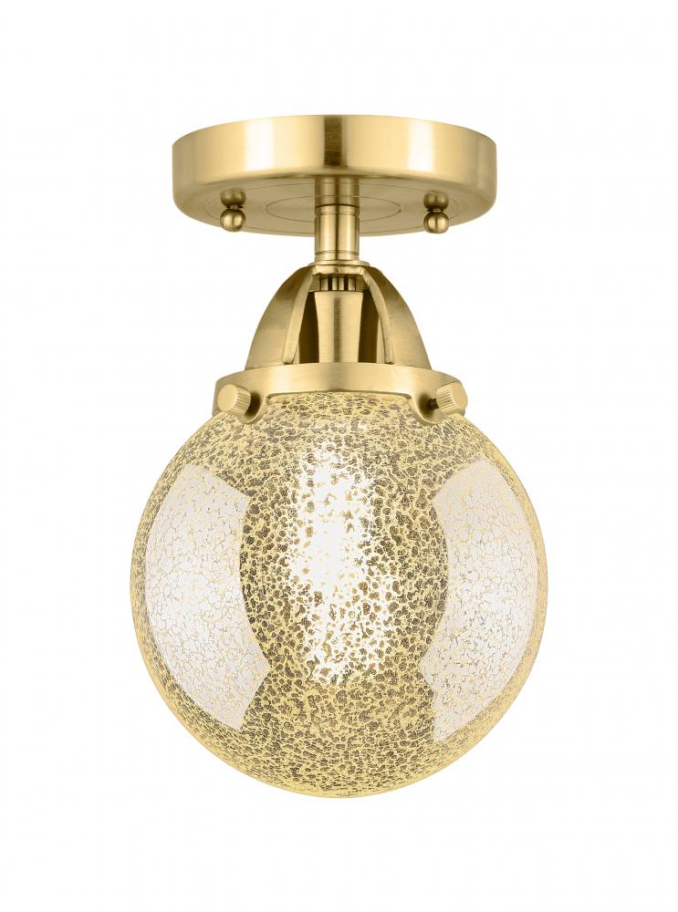Beacon - 1 Light - 6 inch - Satin Gold - Semi-Flush Mount
