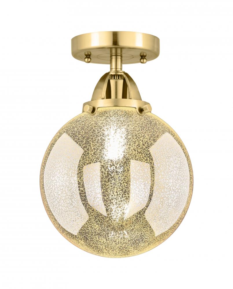 Beacon - 1 Light - 8 inch - Satin Gold - Semi-Flush Mount