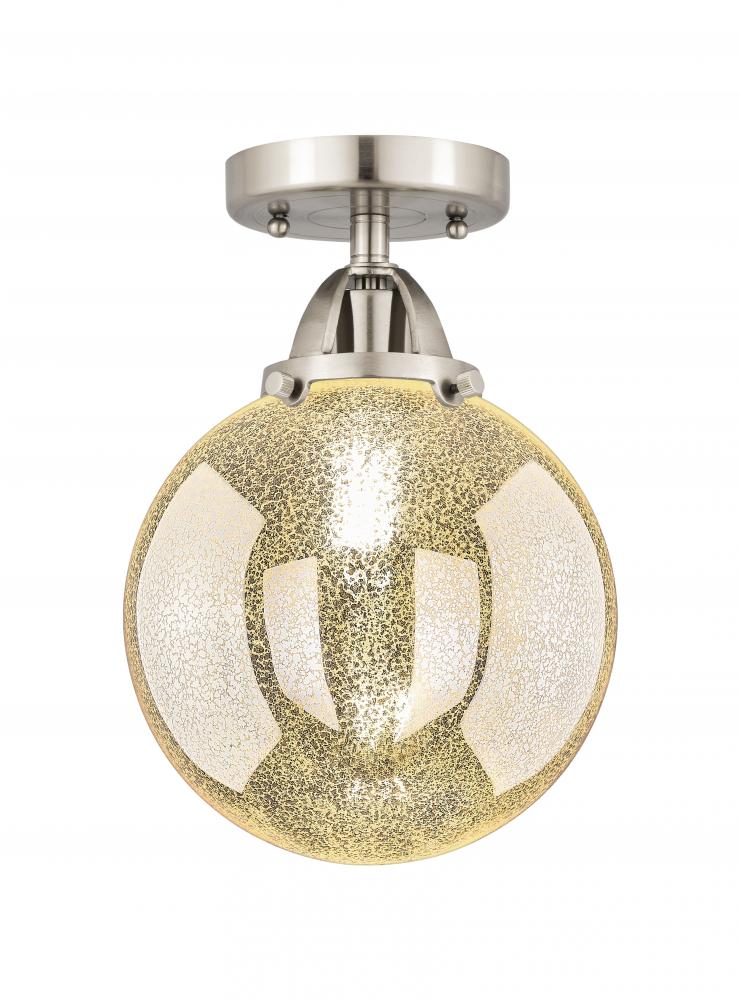 Beacon - 1 Light - 8 inch - Brushed Satin Nickel - Semi-Flush Mount