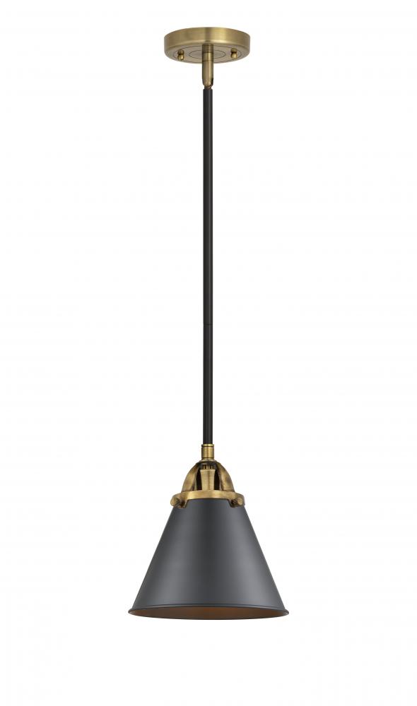 Appalachian - 1 Light - 8 inch - Black Antique Brass - Stem hung - Mini Pendant