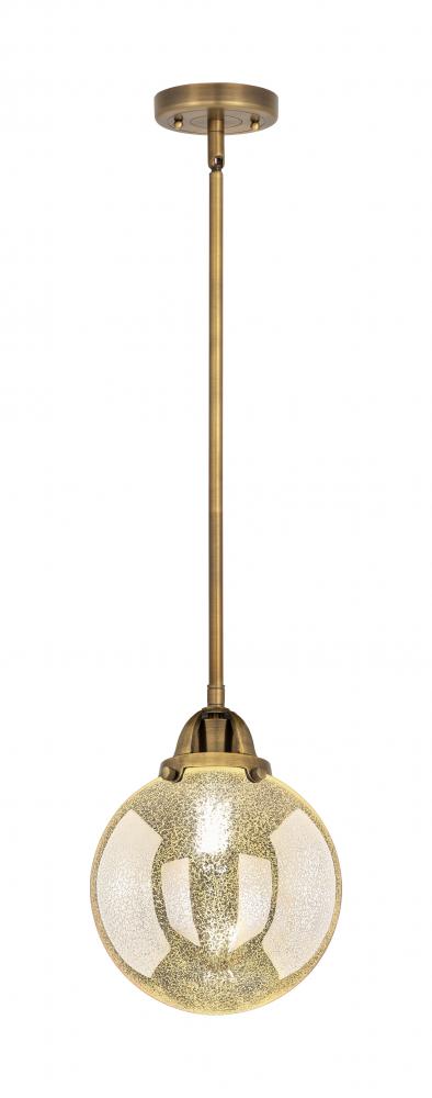 Beacon - 1 Light - 8 inch - Brushed Brass - Stem hung - Mini Pendant