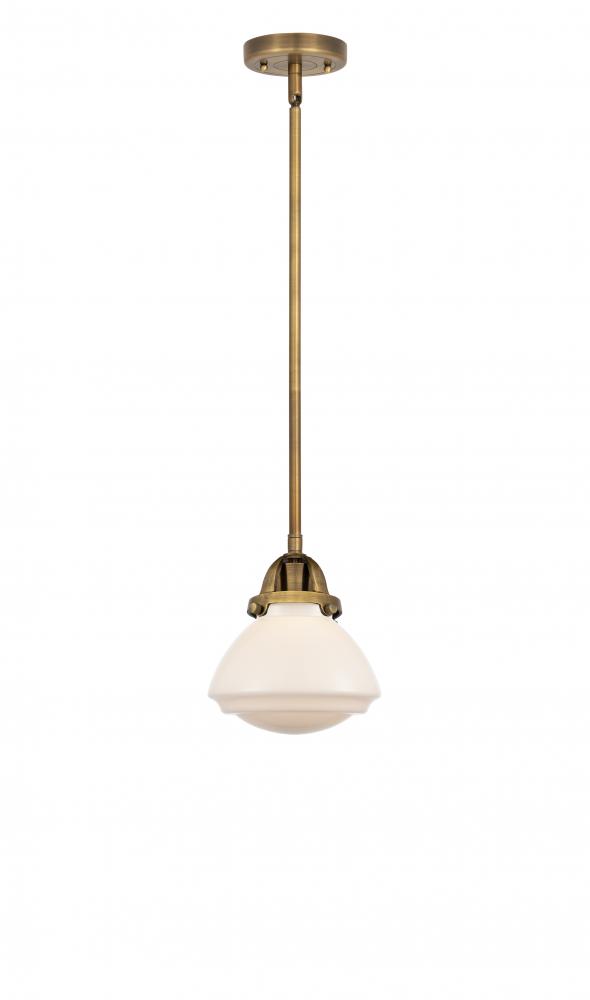Olean - 1 Light - 7 inch - Brushed Brass - Stem hung - Mini Pendant