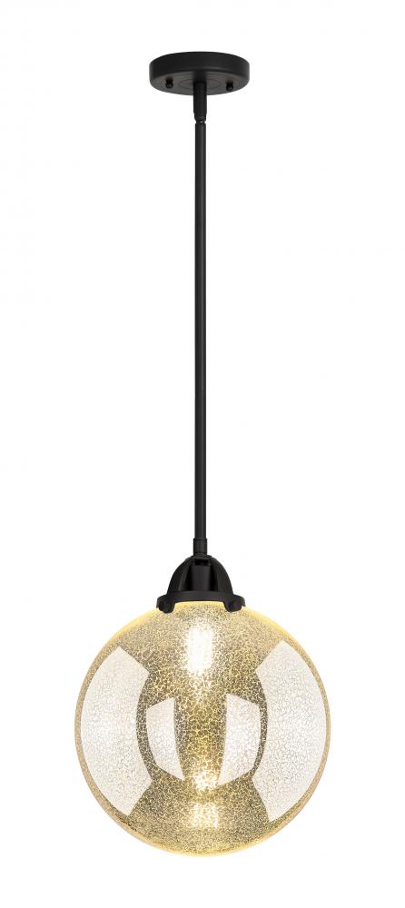 Beacon - 1 Light - 10 inch - Matte Black - Stem hung - Mini Pendant