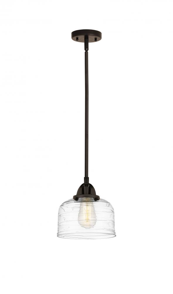 Bell - 1 Light - 8 inch - Oil Rubbed Bronze - Stem hung - Mini Pendant