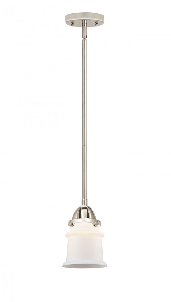 Canton - 1 Light - 5 inch - Polished Nickel - Stem hung - Mini Pendant