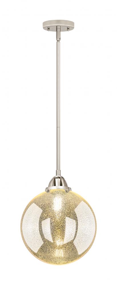 Beacon - 1 Light - 10 inch - Polished Nickel - Stem hung - Mini Pendant