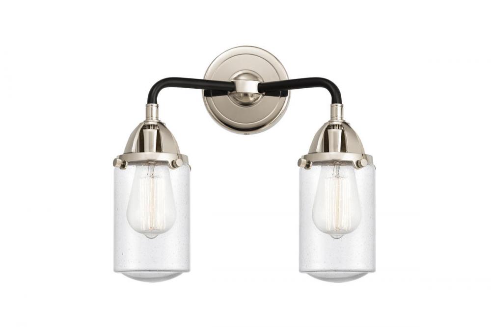 Dover - 2 Light - 13 inch - Black Polished Nickel - Bath Vanity Light
