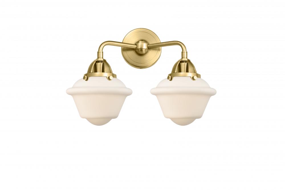 Oxford - 2 Light - 16 inch - Satin Gold - Bath Vanity Light