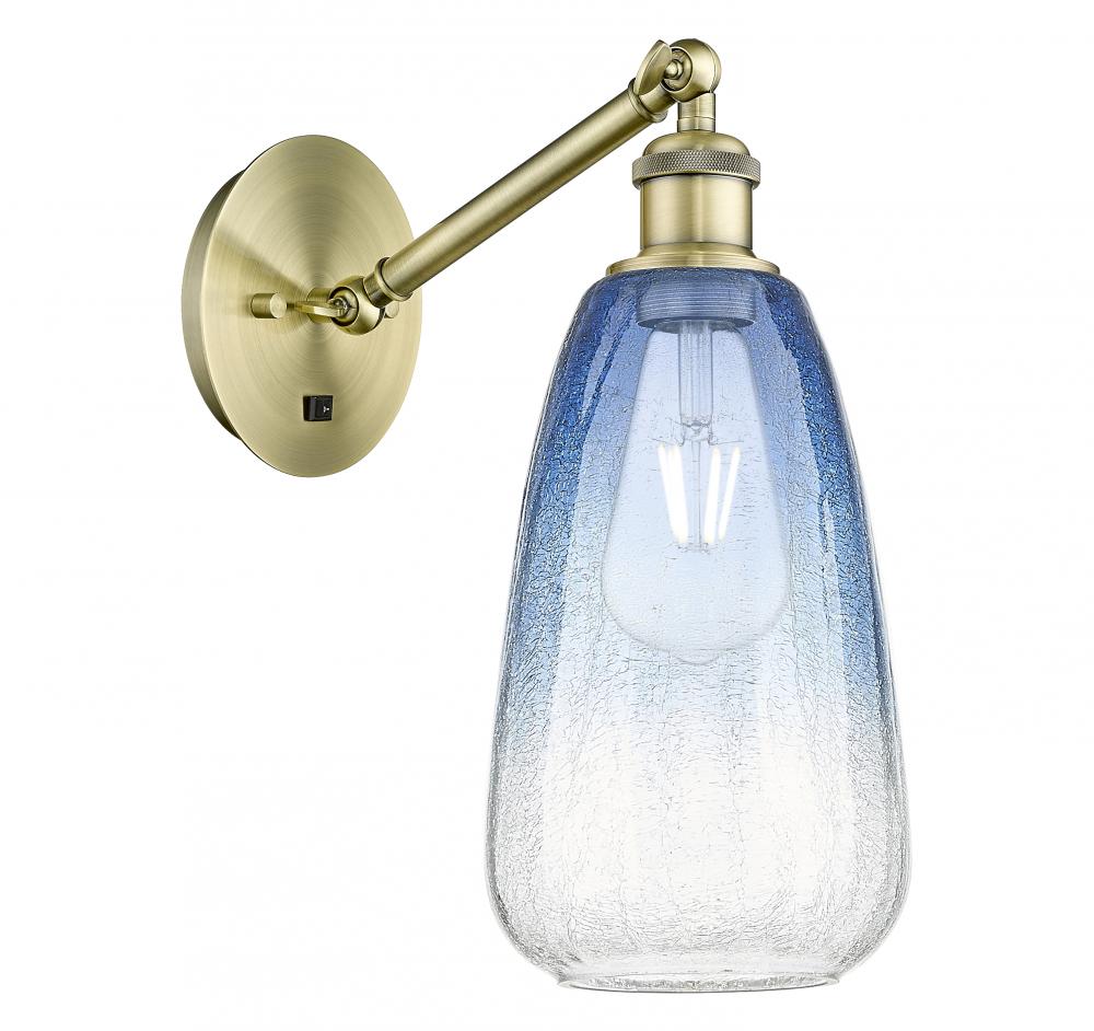 Brookhaven Almond - 1 Light - 6 inch - Antique Brass - Sconce