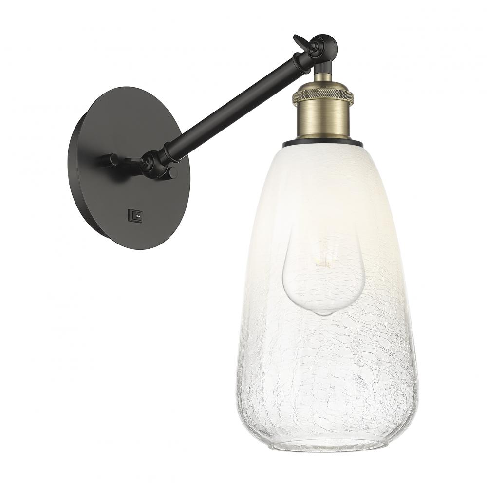 Brookhaven Almond - 1 Light - 6 inch - Black Antique Brass - Sconce