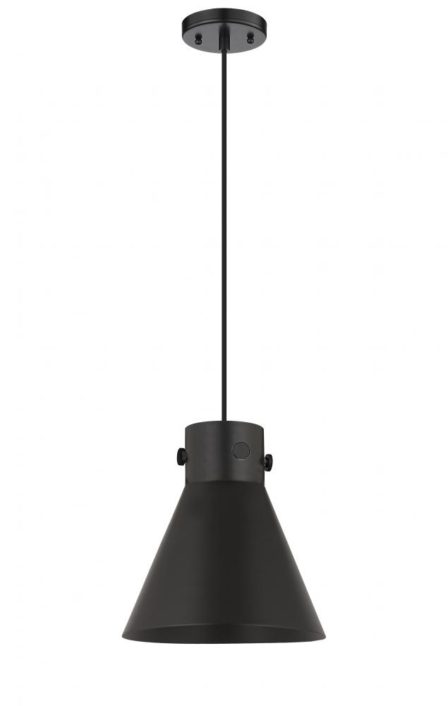 Newton Cone - 1 Light - 10 inch - Champagne Bronze - Cord hung - Pendant