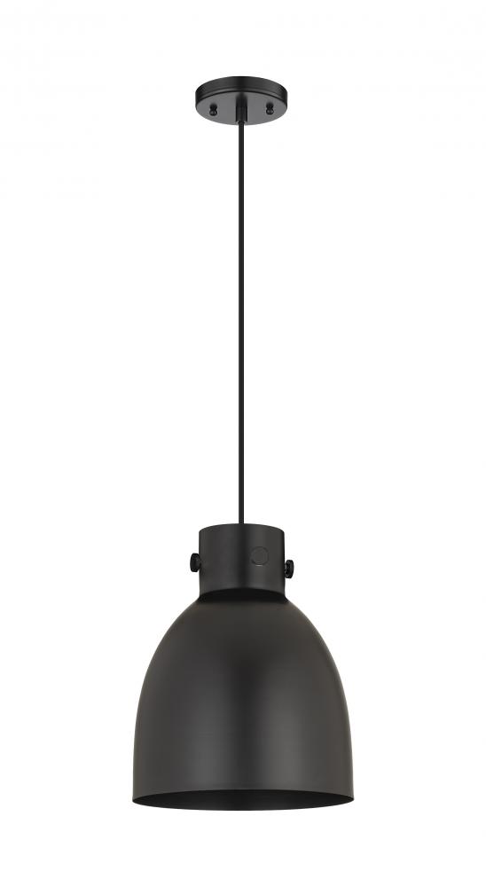 Newton Bell - 1 Light - 10 inch - Champagne Bronze - Cord hung - Pendant