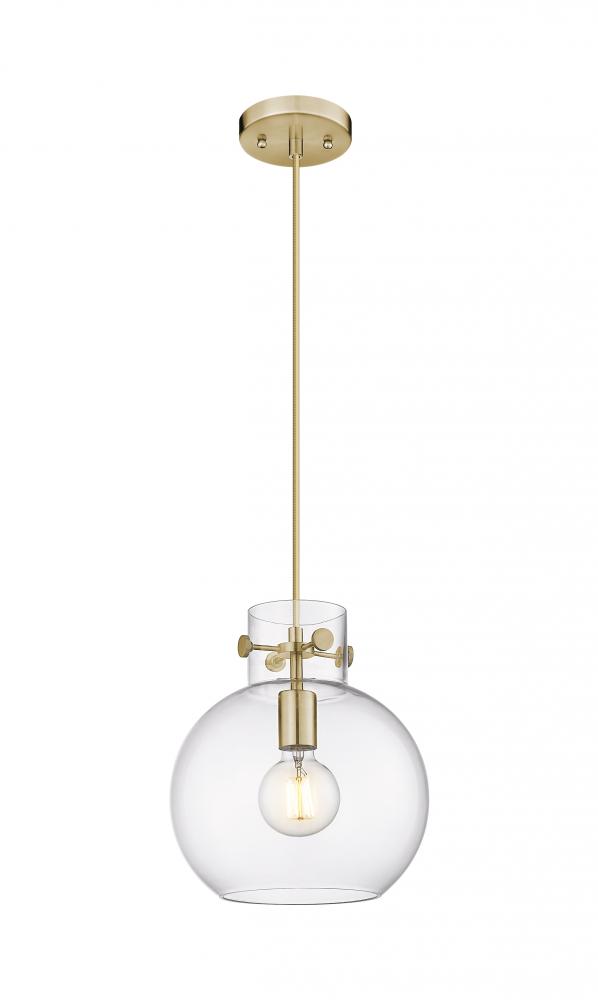 Newton Sphere - 1 Light - 10 inch - Matte Black - Cord hung - Pendant
