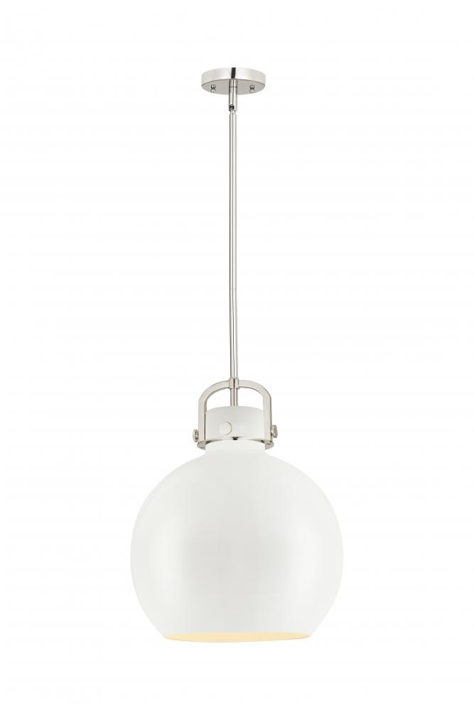 Newton Sphere - 1 Light - 14 inch - Polished Nickel - Pendant