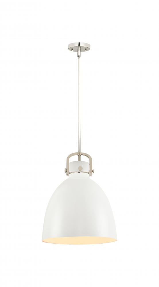 Newton Bell - 1 Light - 14 inch - Polished Nickel - Pendant