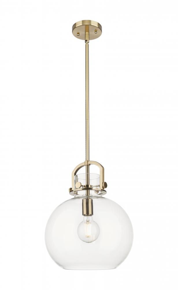 Newton Sphere - 1 Light - 12 inch - Champagne Bronze - Stem Hung - Mini Pendant