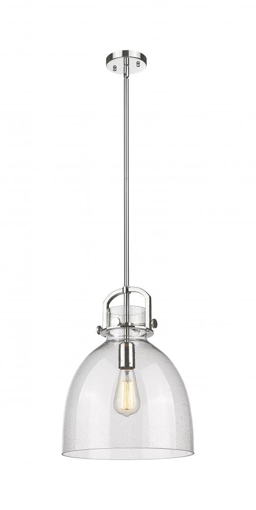 Newton Bell - 1 Light - 12 inch - Polished Nickel - Mini Pendant