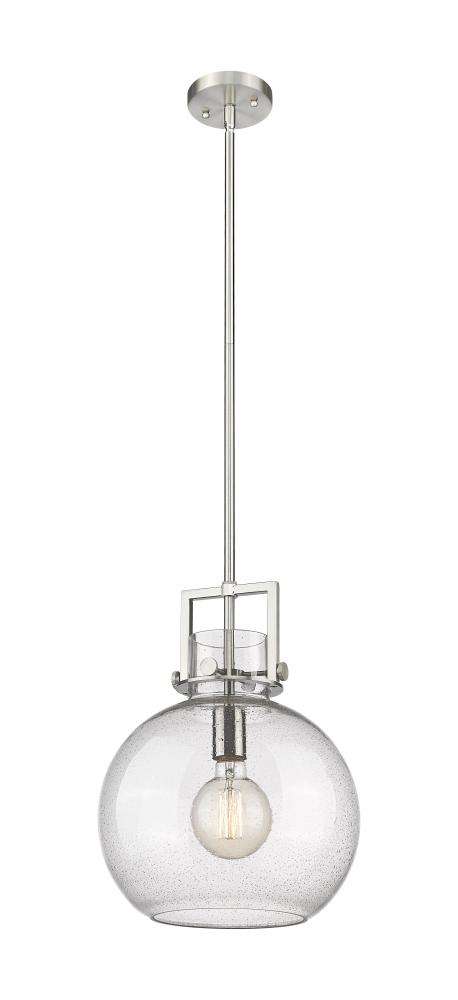 Newton Sphere - 1 Light - 12 inch - Satin Nickel - Mini Pendant