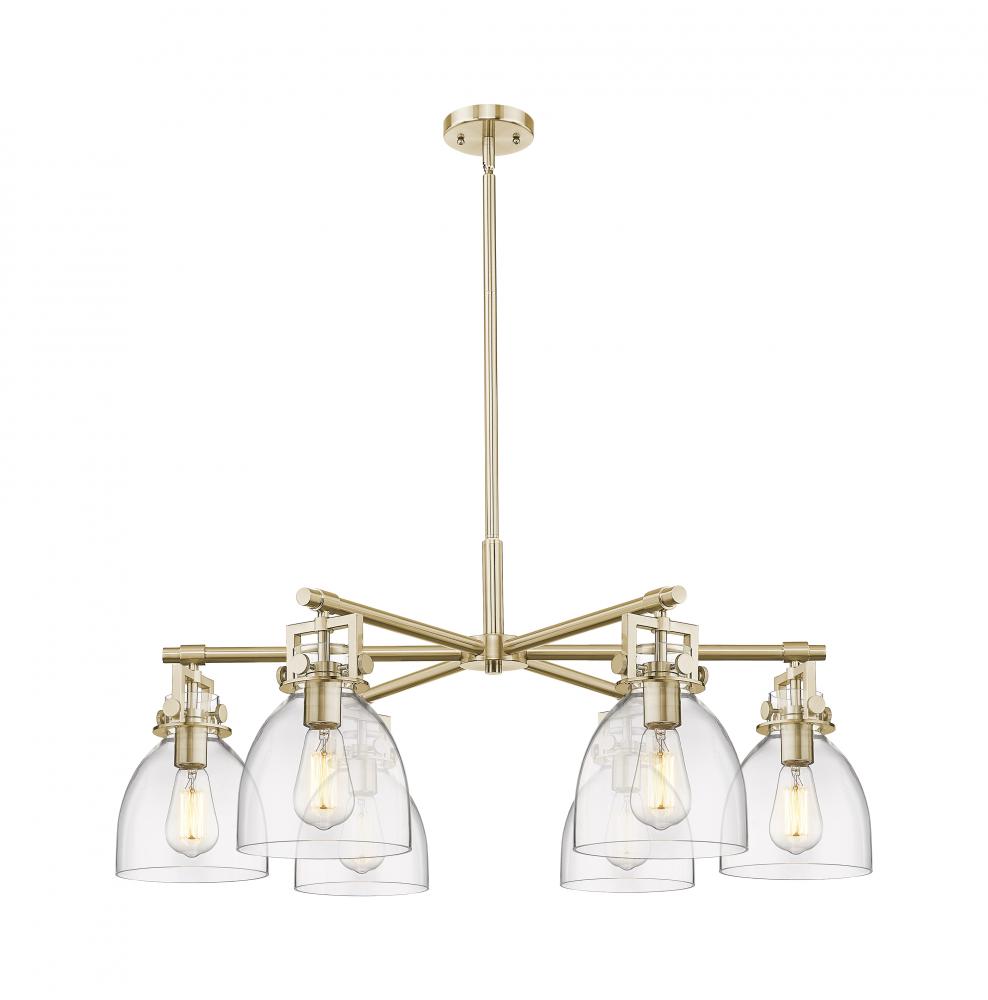 Newton Bell - 6 Light - 26 inch - Champagne Bronze - Chandelier