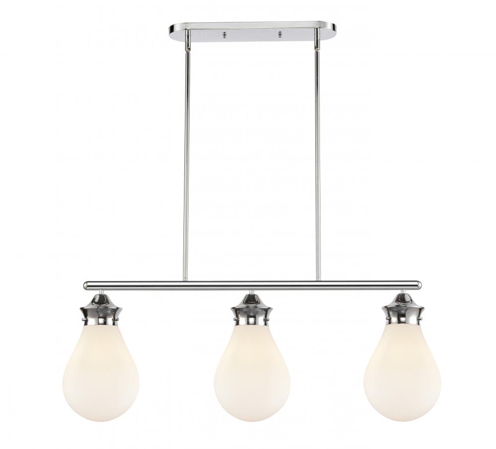 Genesis - 3 Light - 39 inch - Polished Chrome - Stem hung - Island Light