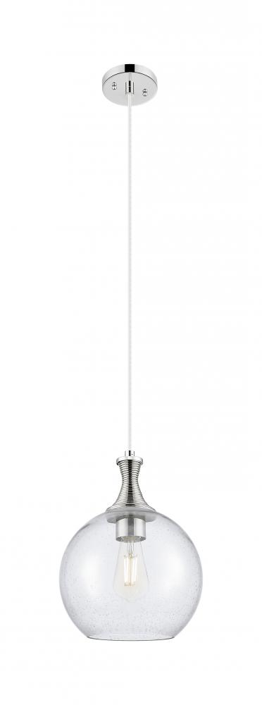 Astor - 1 Light - 10 inch - Polished Nickel - Cord hung - Mini Pendant
