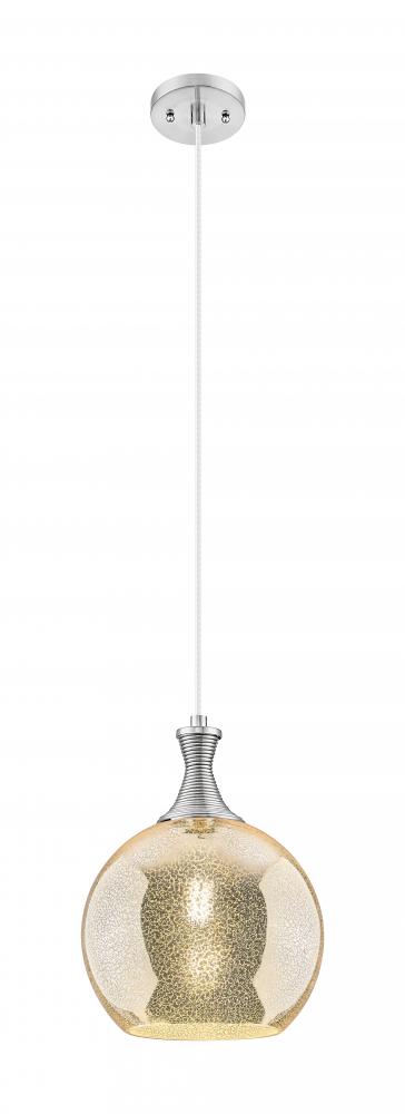 Astor - 1 Light - 10 inch - Brushed Satin Nickel - Cord hung - Mini Pendant