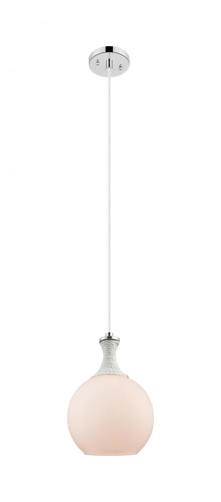 Astor - 1 Light - 8 inch - Polished Nickel - Cord hung - Mini Pendant